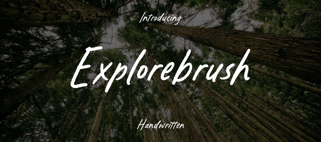 Explorebrush Font