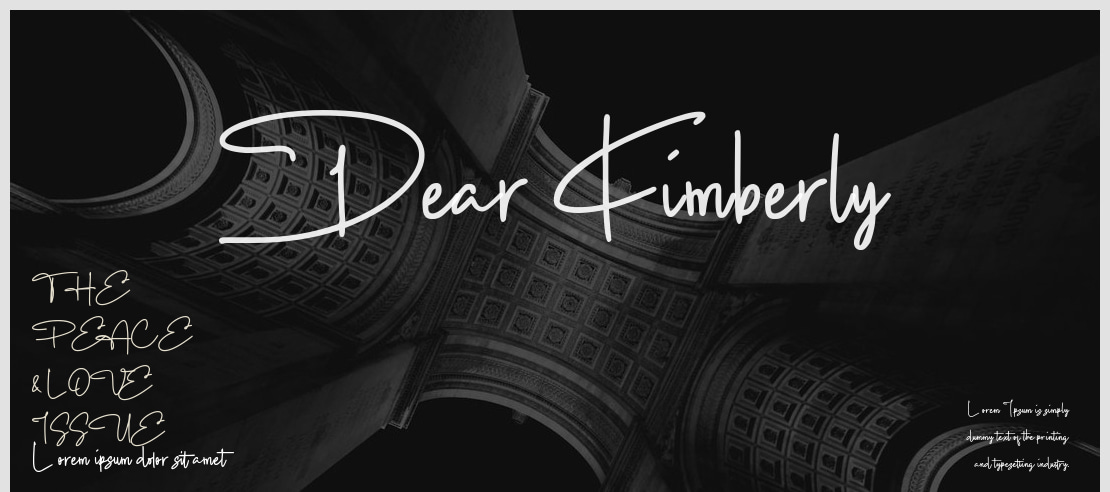 Dear Kimberly Font