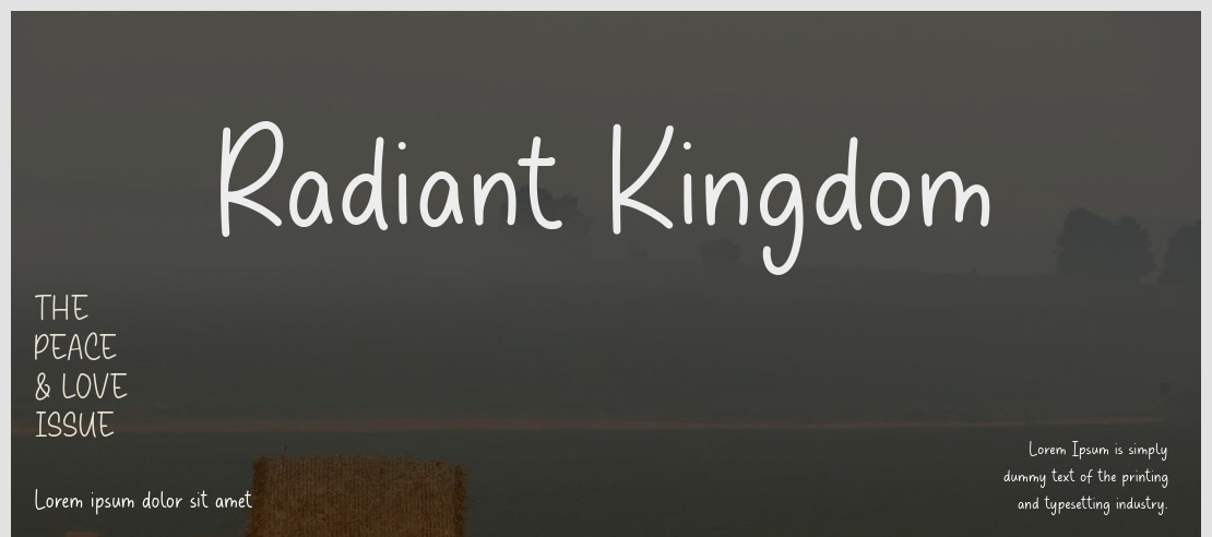 Radiant Kingdom Font