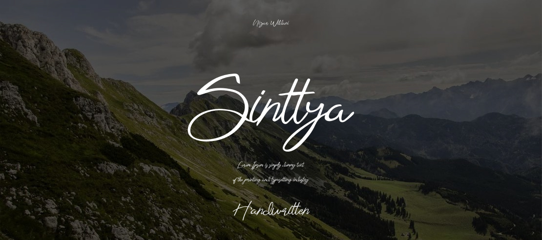 Sinttya Font