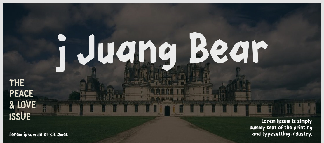 j Juang Bear Font