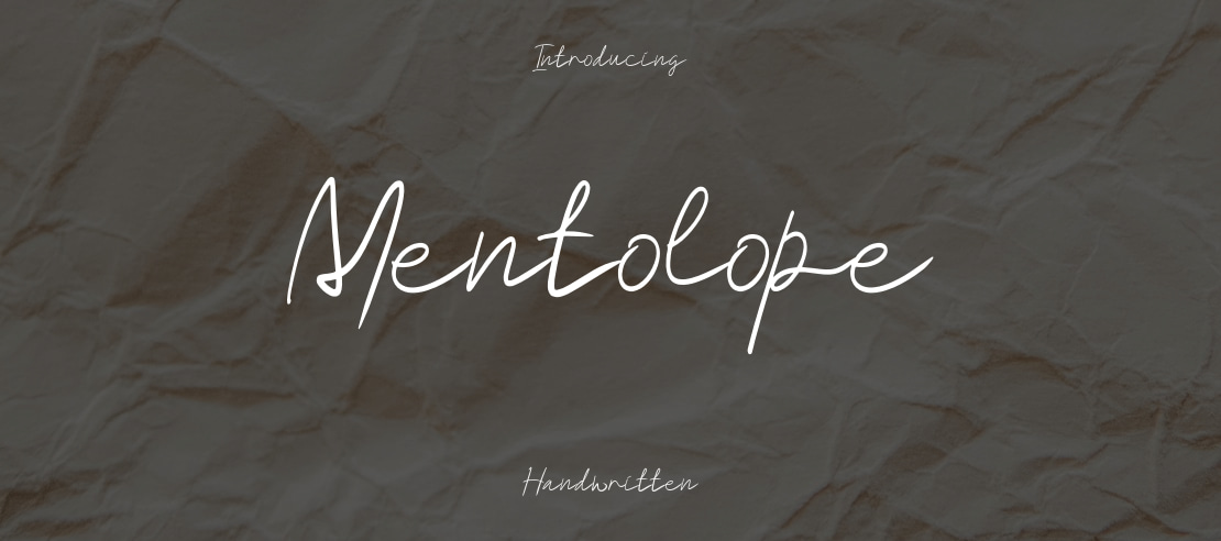 Mentolope Font