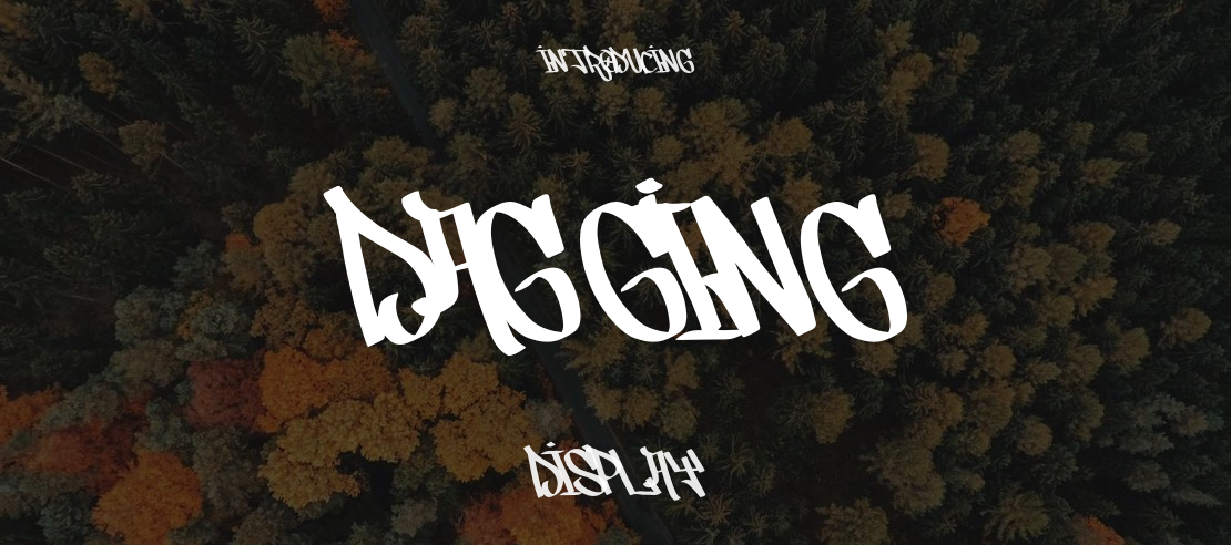 Dagging Font