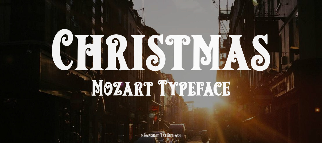 Christmas Mozart Font