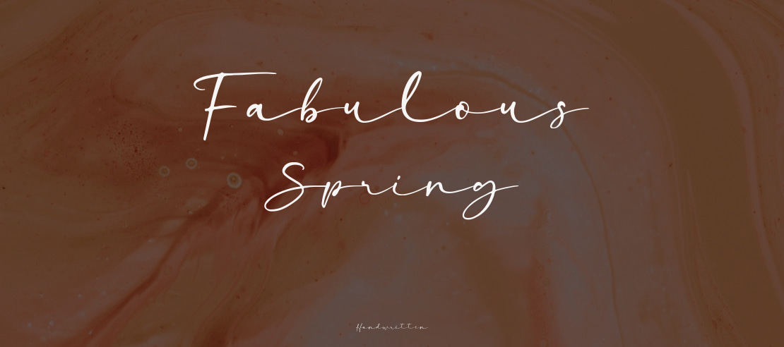 Fabulous Spring Font