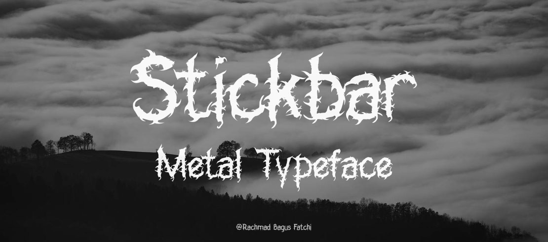 Stickbar Metal Font