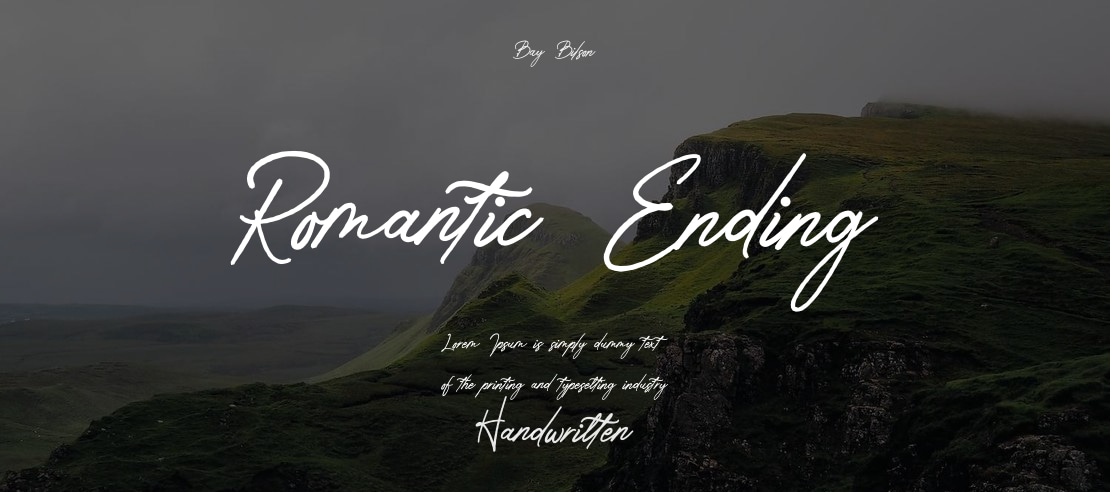 Romantic Ending Font