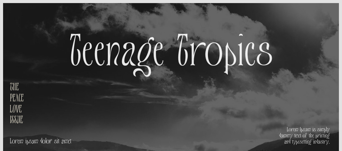 Teenage Tropics Font