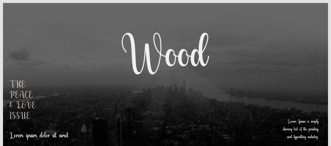 Wood Font