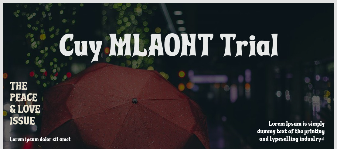 Cuy MLAONT Trial Font