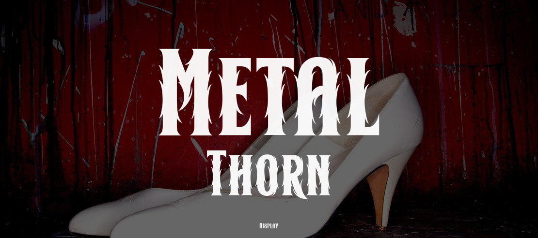 Metal Thorn Font