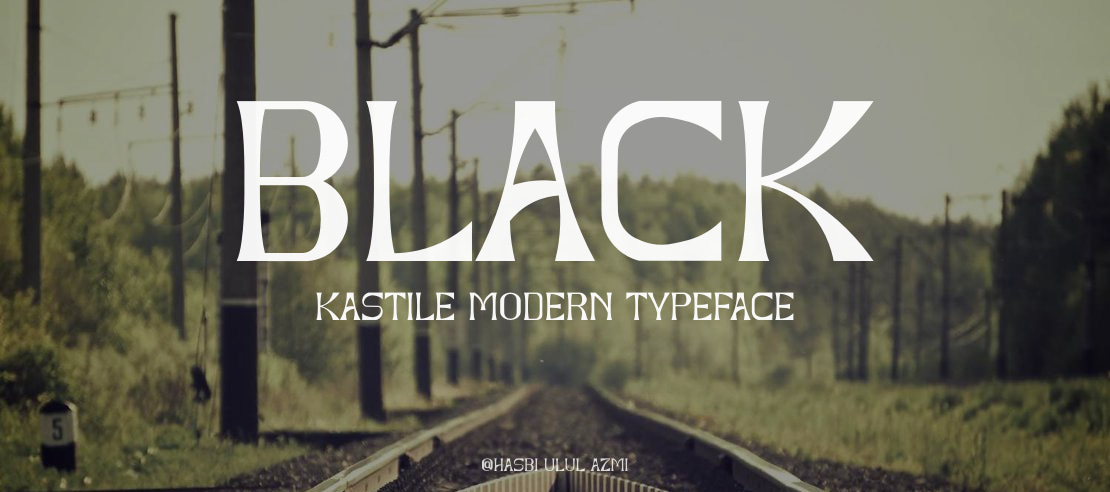 Black Kastile Modern Font