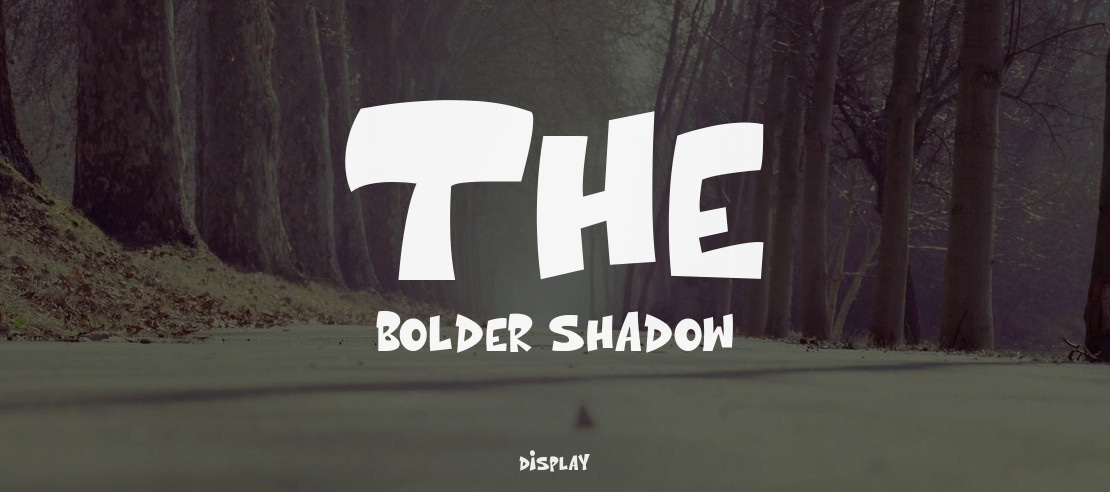 The bolder shadow Font Family