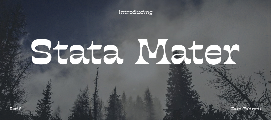 Stata Mater Font Family