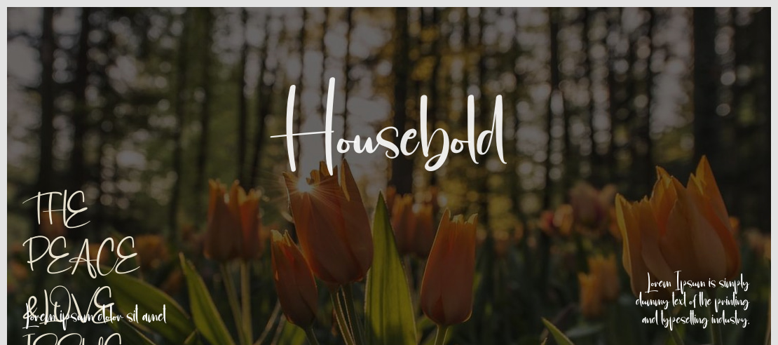 Housebold Font