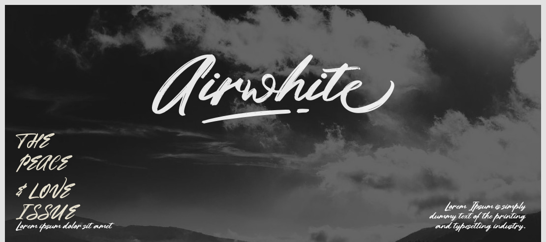 Airwhite Font