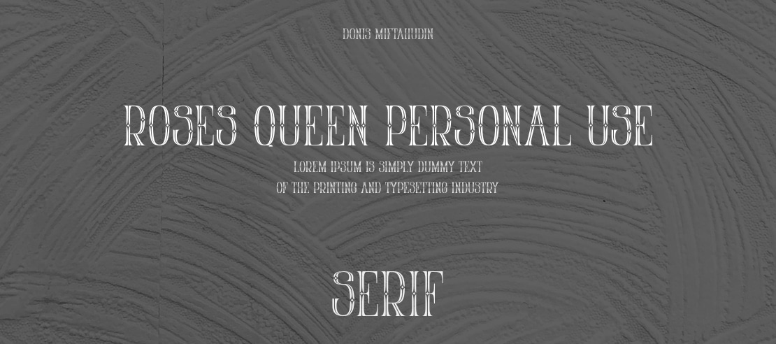 Roses Queen Personal Use Font