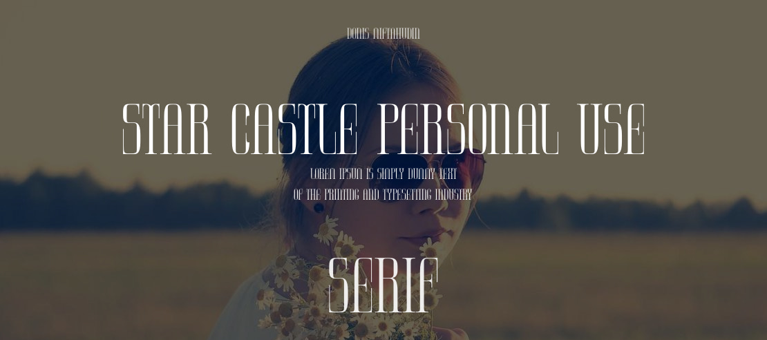 Star Castle Personal Use Font