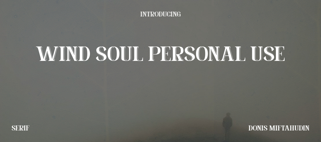 Wind Soul Personal Use Font