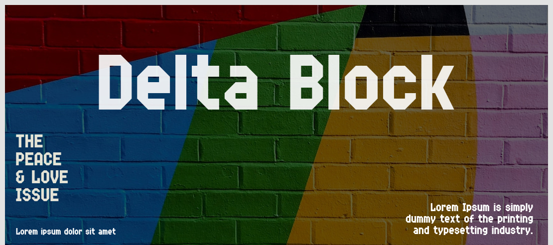 Delta Block Font Family