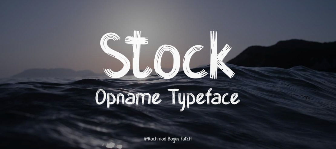 Stock Opname Font