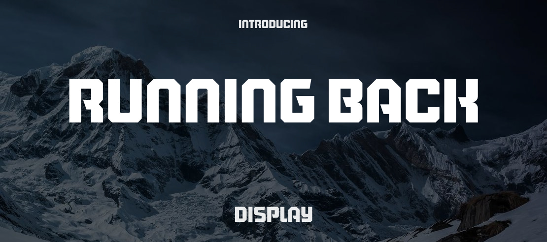 Running Back Font Family