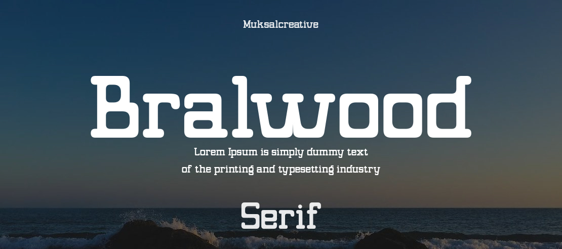 Bralwood Font