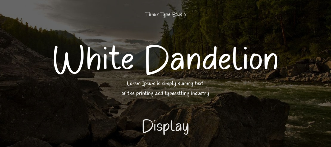 White Dandelion Font