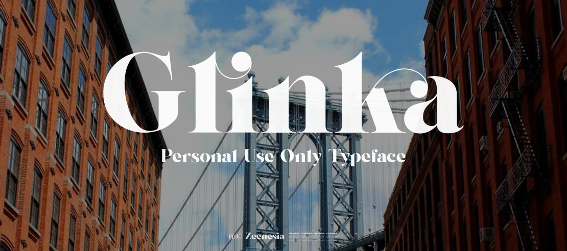 Glinka Personal Use Only Font