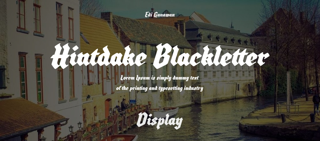 Hintdake Blackletter Font