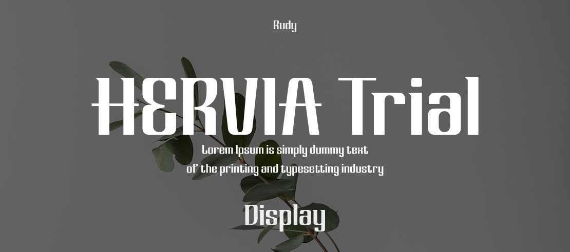 HERVIA Trial Font