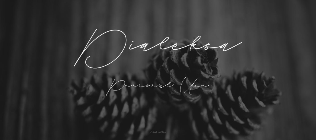 Dialeksa Personal Use Font