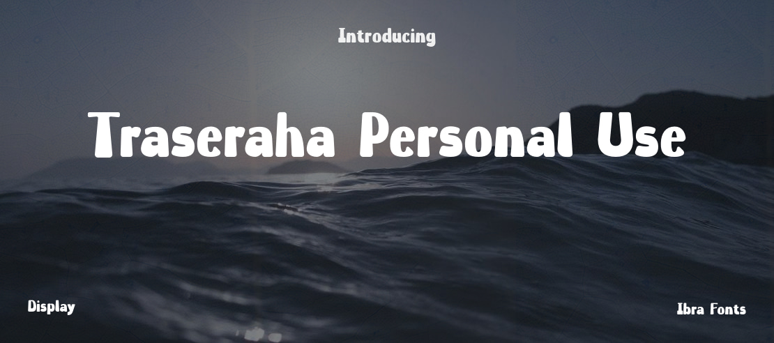Traseraha Personal Use Font