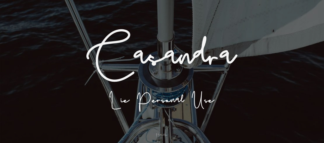 Casandra Lie Personal Use Font