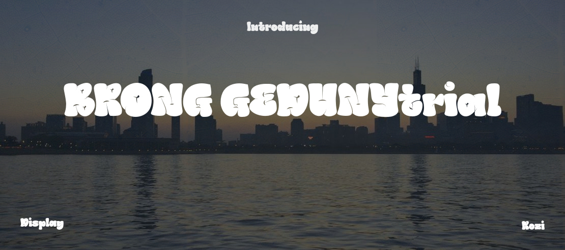 BRONG GEDUNYtrial Font Family