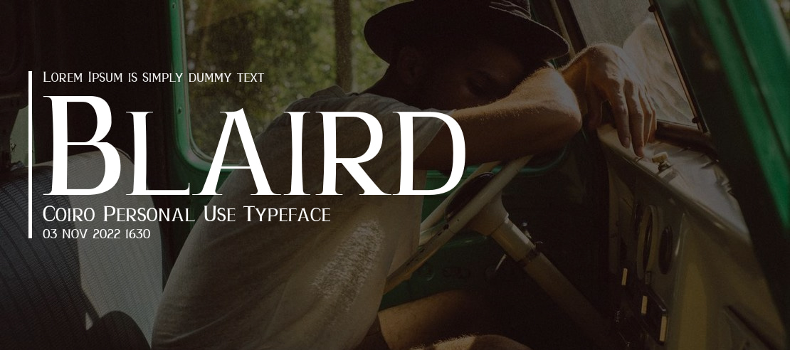 Blaird Coiro Personal Use Font