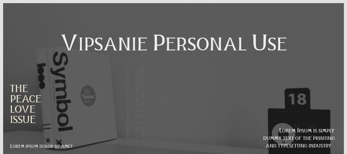 Vipsanie Personal Use Font