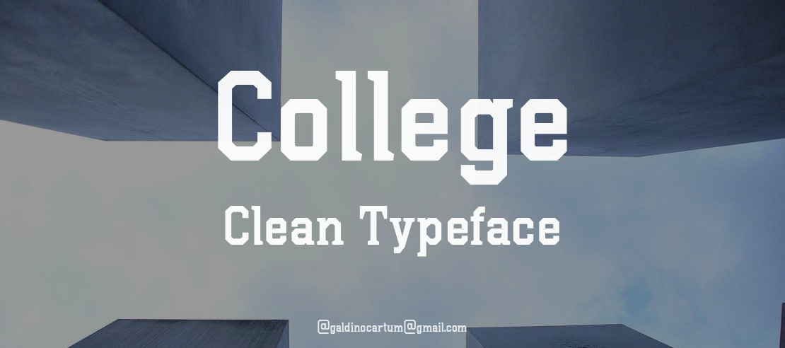 College Clean Font