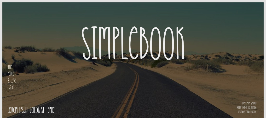 Simplebook Font