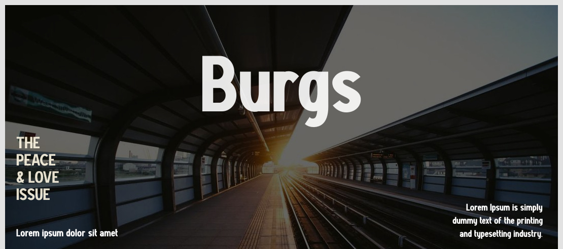 Burgs Font Family