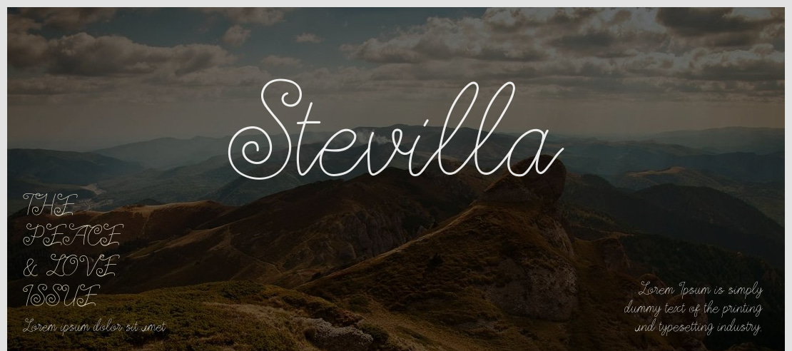 Stevilla Font