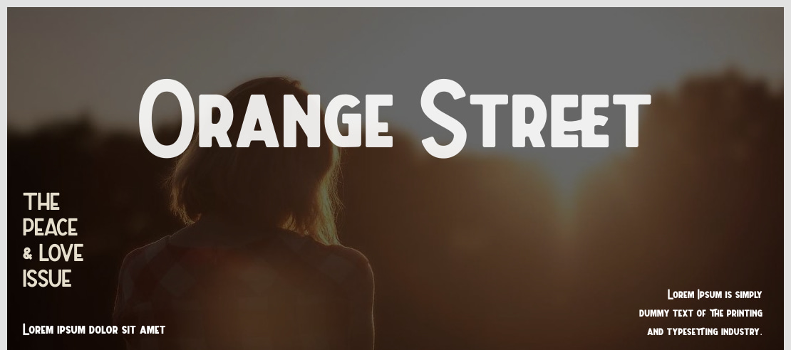 Orange Street Font Family