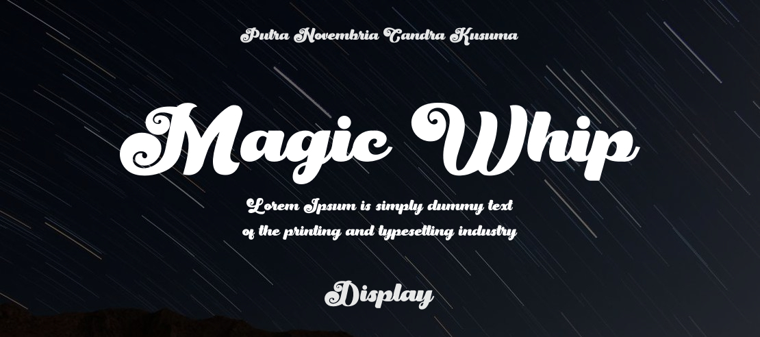 Magic Whip Font