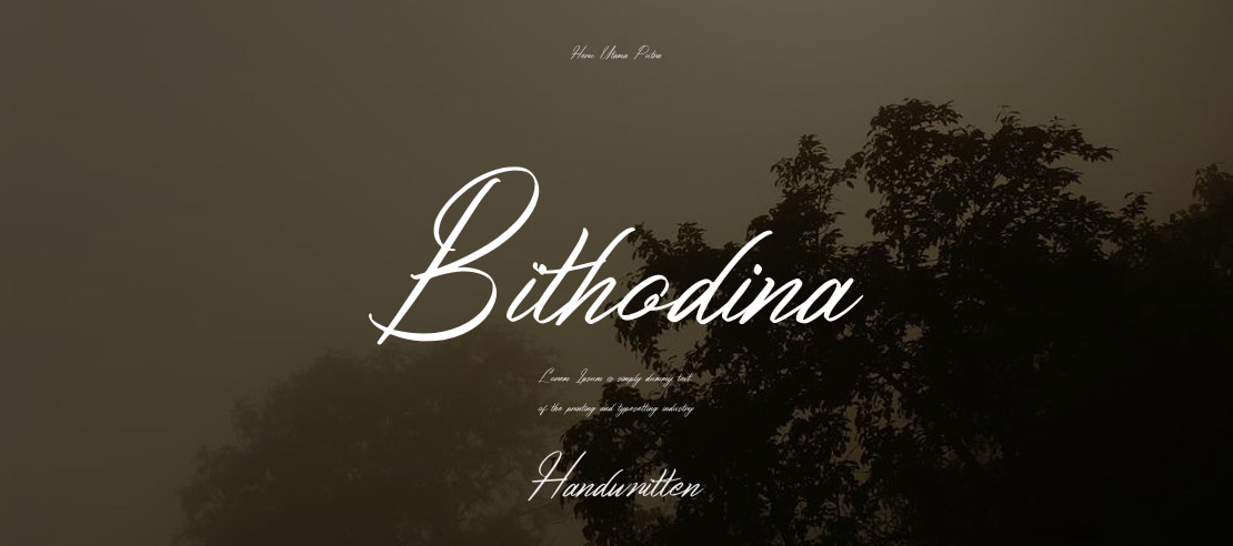 Bithodina Font