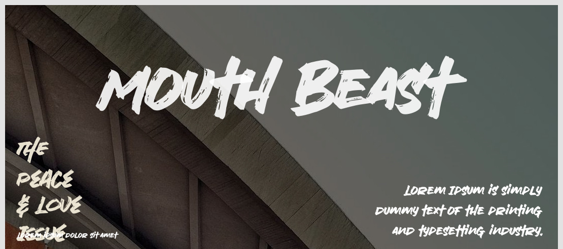 Mouth Beast Font