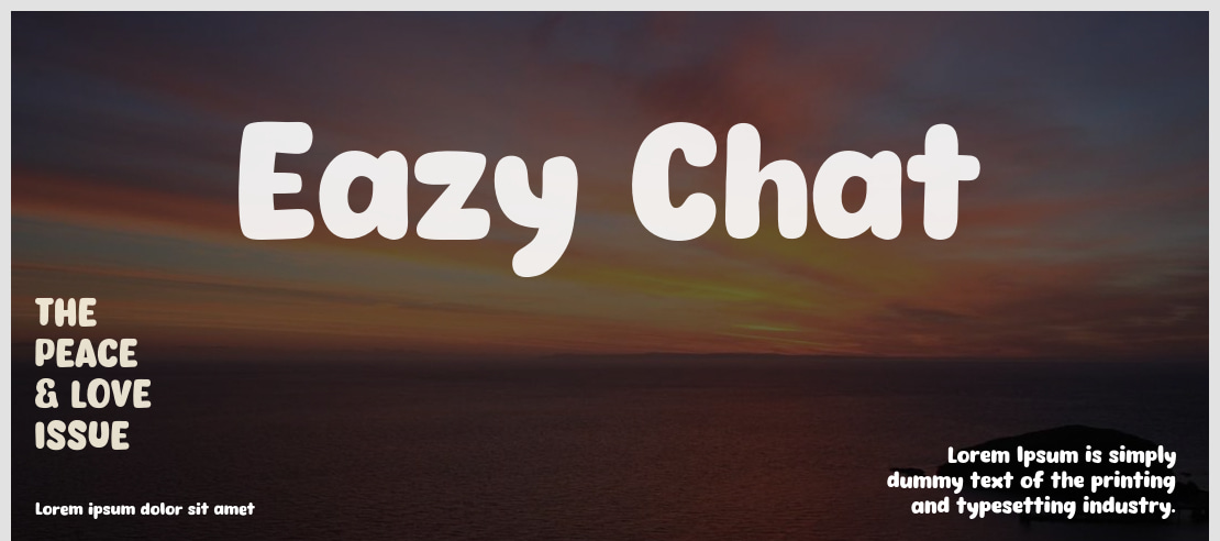 Eazy Chat Font