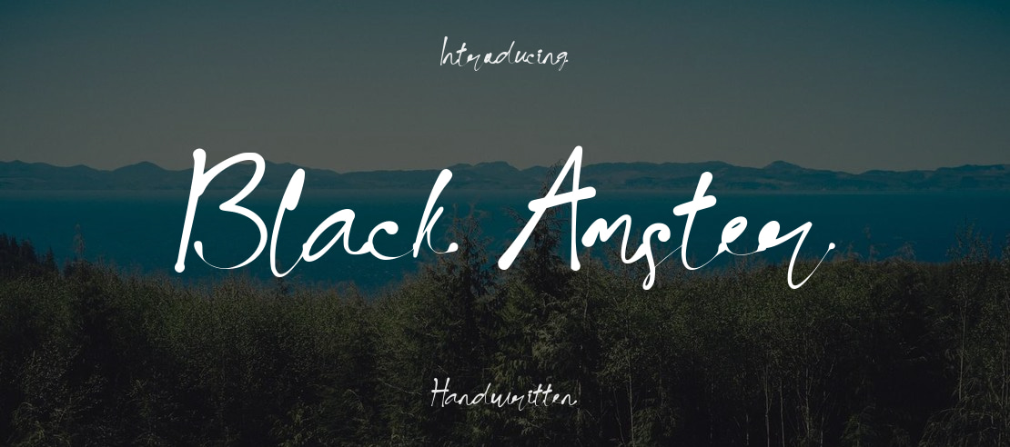 Black Amster Font