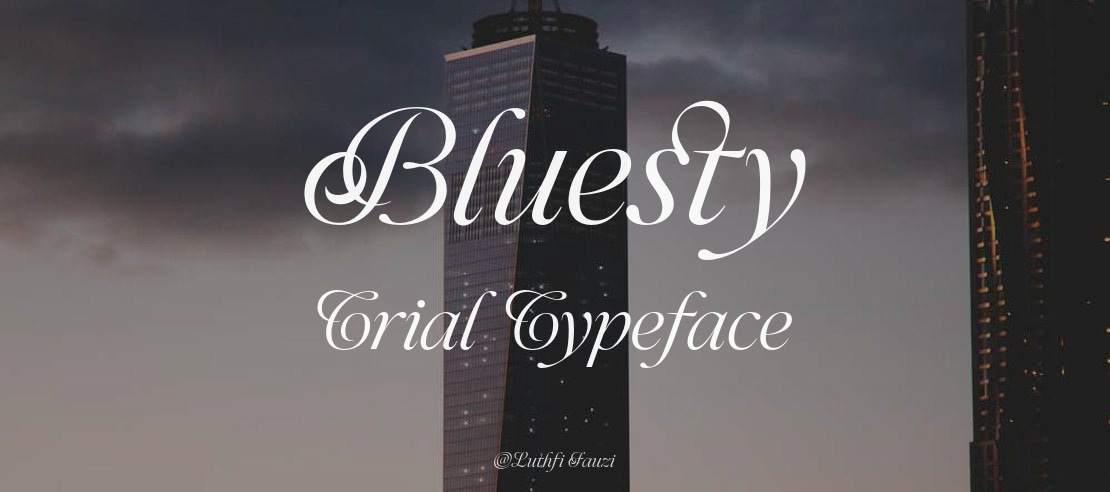 Bluesty Trial Font