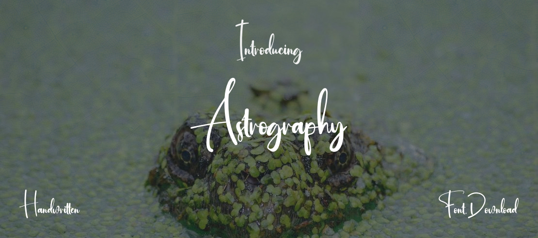 Astrography Font