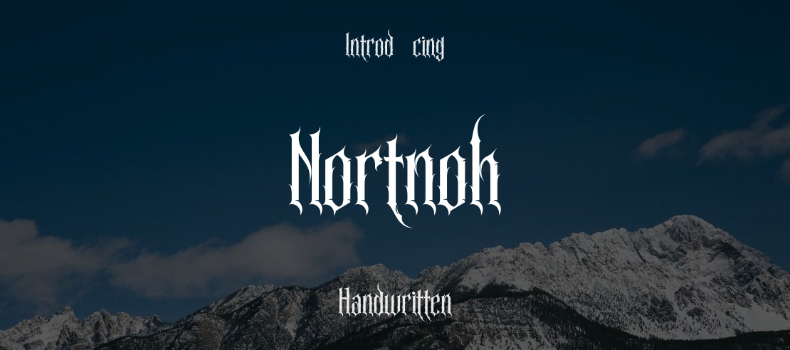 Nortnoh Font
